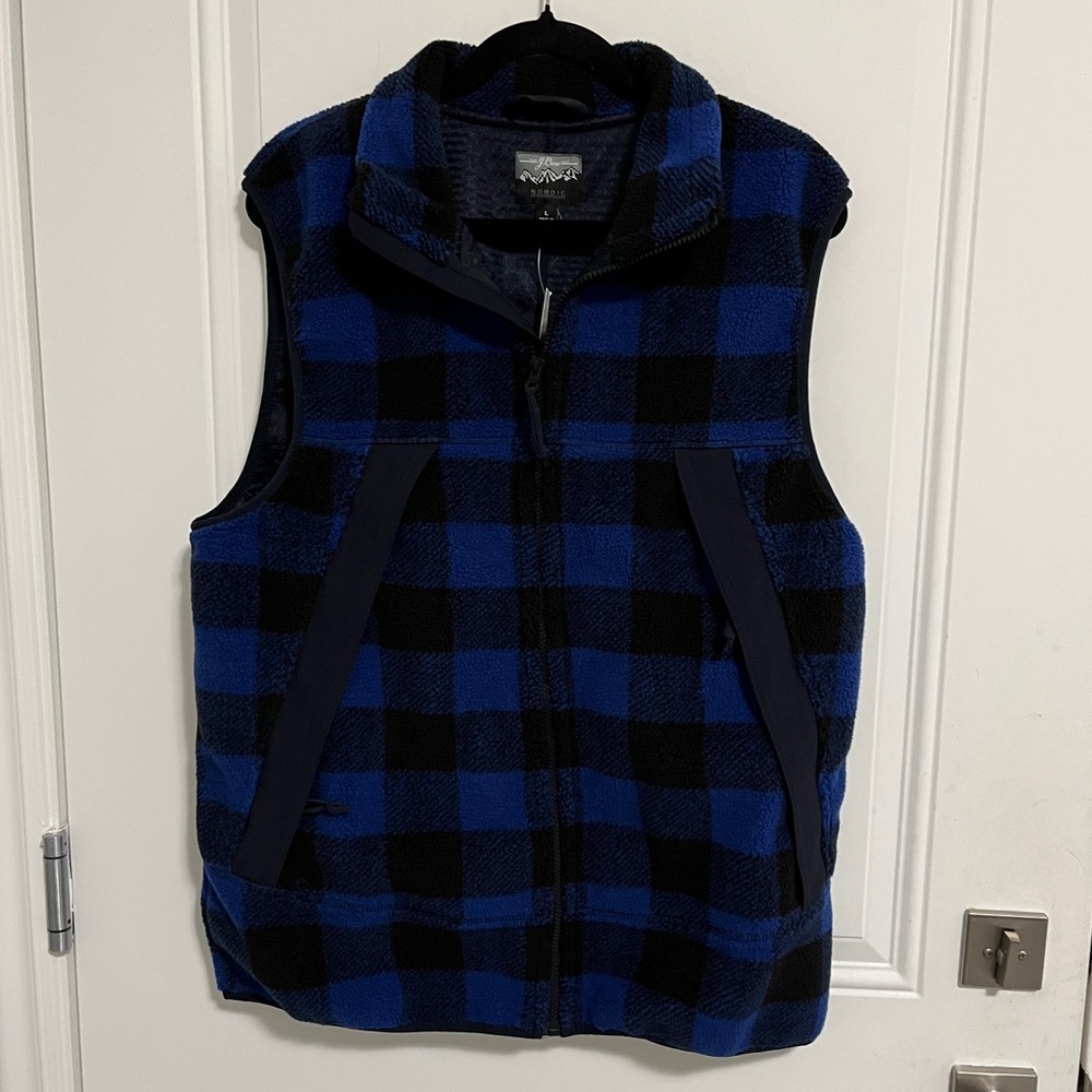 NWT - J. Crew Men’s Nordic Sherpa Fleece Vest - Size L